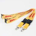 Fashion Custom Lanyards Promotion Polyester Personalise Pink Keychain Safety Lanyards With Logo Custom Lanyard
