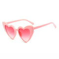DOISYER 2021 Hot Style Gradient Colored PC Sunglasses Women's Adult Love Heart Shaped Shades in Blue White Red Yellow Gray Pink