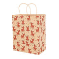 Biodegradable Resealable Printed Kraft With Handle Brown Promotional Wholesale Christmas Colorful Paper Bag