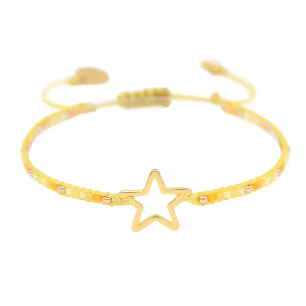 Go2boho Star Bracelet for Children Gift 2021 Miyuki Beaded String Jewelry Femme Beading Work Jewellery Boho Tassel Bracelets