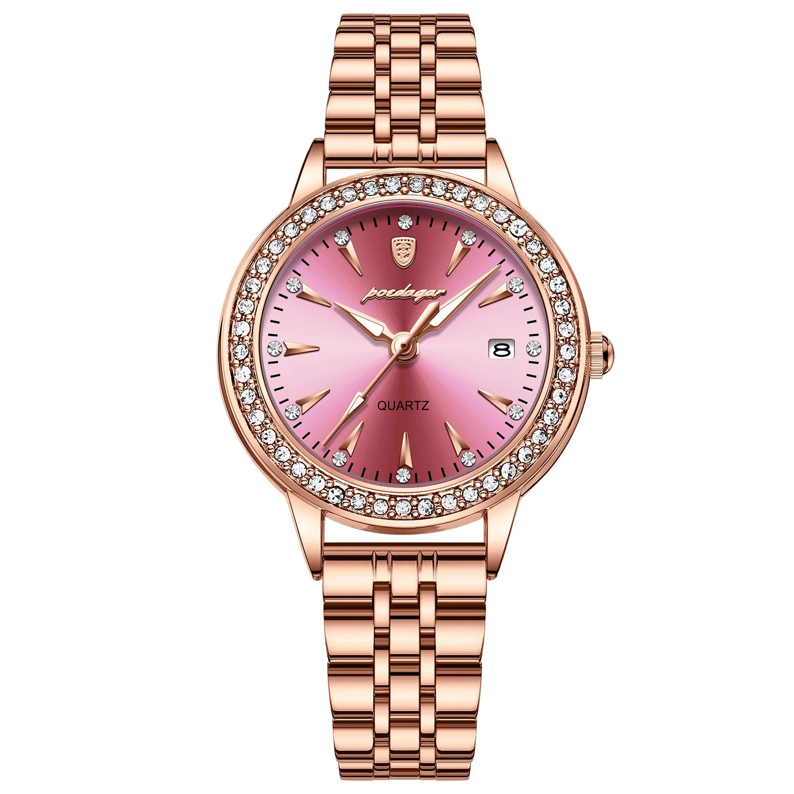 POEDAGAR 366 Luxury Elegant Ladies Quartz Watch High Quality Casual Stainless Steel Waterproof Women's Watches Dress Clock