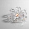 Heart-Shaped Handmade Borosilicate Glass Teapot Warmer High 1L Crystal Tea Heater Classic for Coffee Drinks for Christmas