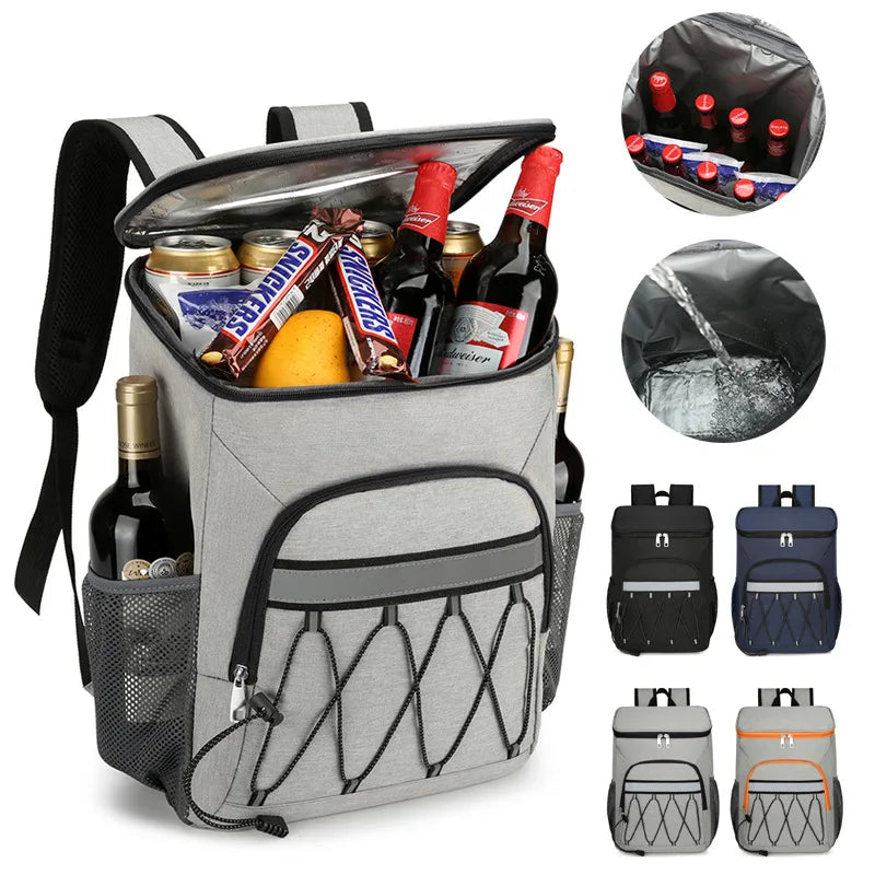 Customized logo Picnic Cool Tote Lunch Bags Eco Friendly Insulated Waterproof Cooler Backpack
