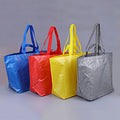 Custom Logo Printed PP Woven Tote Shopping Bag Foldable Recyclable RPET Coated Huge Polyester Tote Bag for Gift Cheap Price