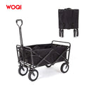 WOQI Stock Hot Sale Heavy Duty Folding Collapsible Sturdy Adjustable Handle Folding Wagon