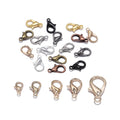 Lobster Clasp Hooks Plated Metal Lobster Clasps for Jewelry Findings Making DIY Necklace Bracelet Chain Accessories