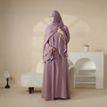 New Style Modest Abaya Traditional Dress Balloon Sleeves Saudi Robe Kihmar Abaya Dress
