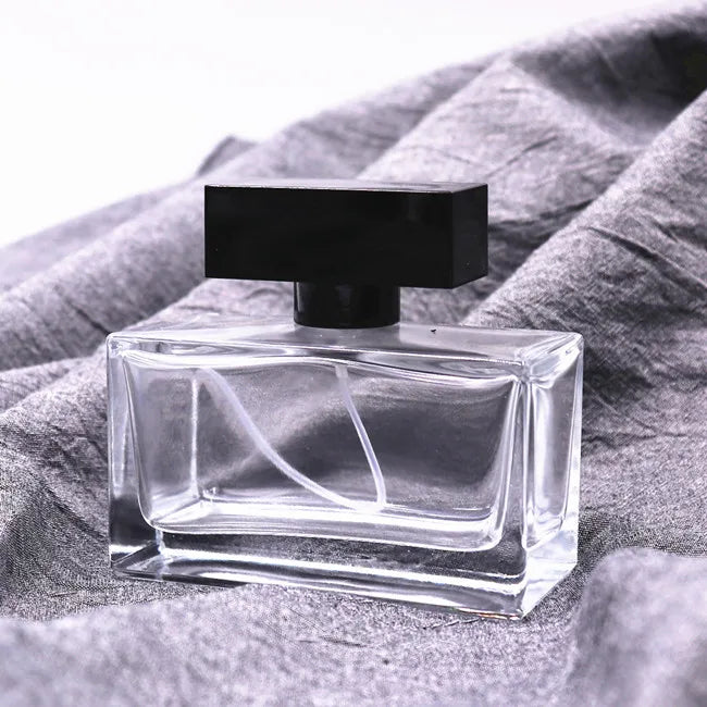 Luxury Wholesale Refillable Perfume Bottle 30Ml 50Ml 100Ml Square Spray Glass Packaging Perfume Bottle 50ml
