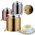 YITIAN 10L Electric Soup Kettle Warmer Stainless Steel Restaurant Buffet Hotel Use Tureen with Adjustable Temperature 220V