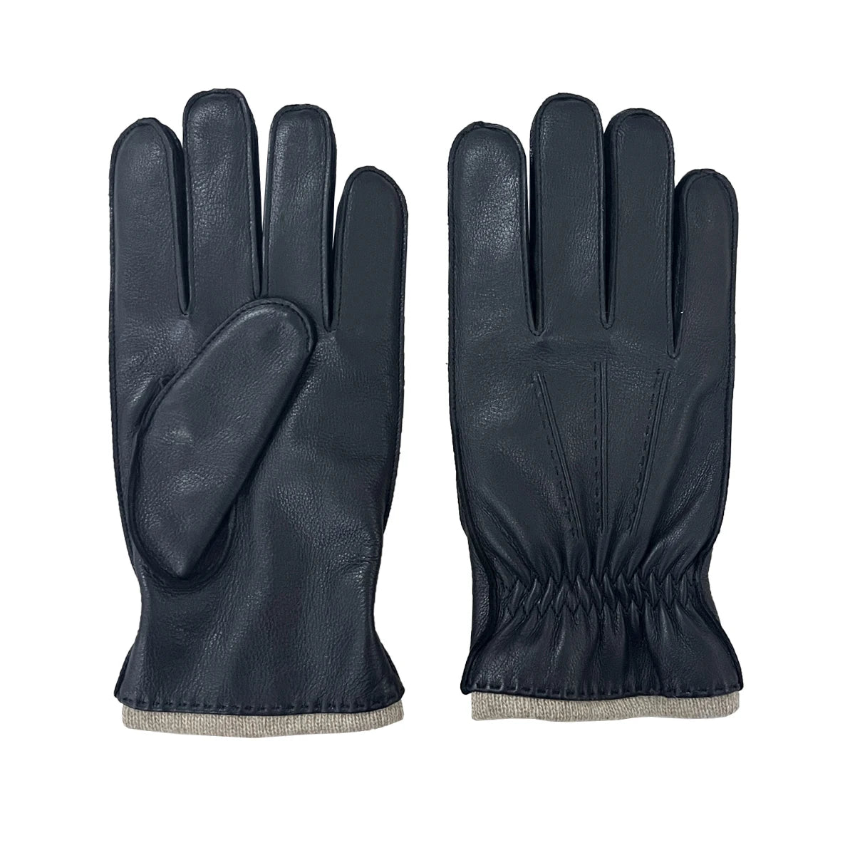 Top Selling Leather Glove New Trendy Popular Deerskin Leather Glove Cashmere Keep Hands Warm