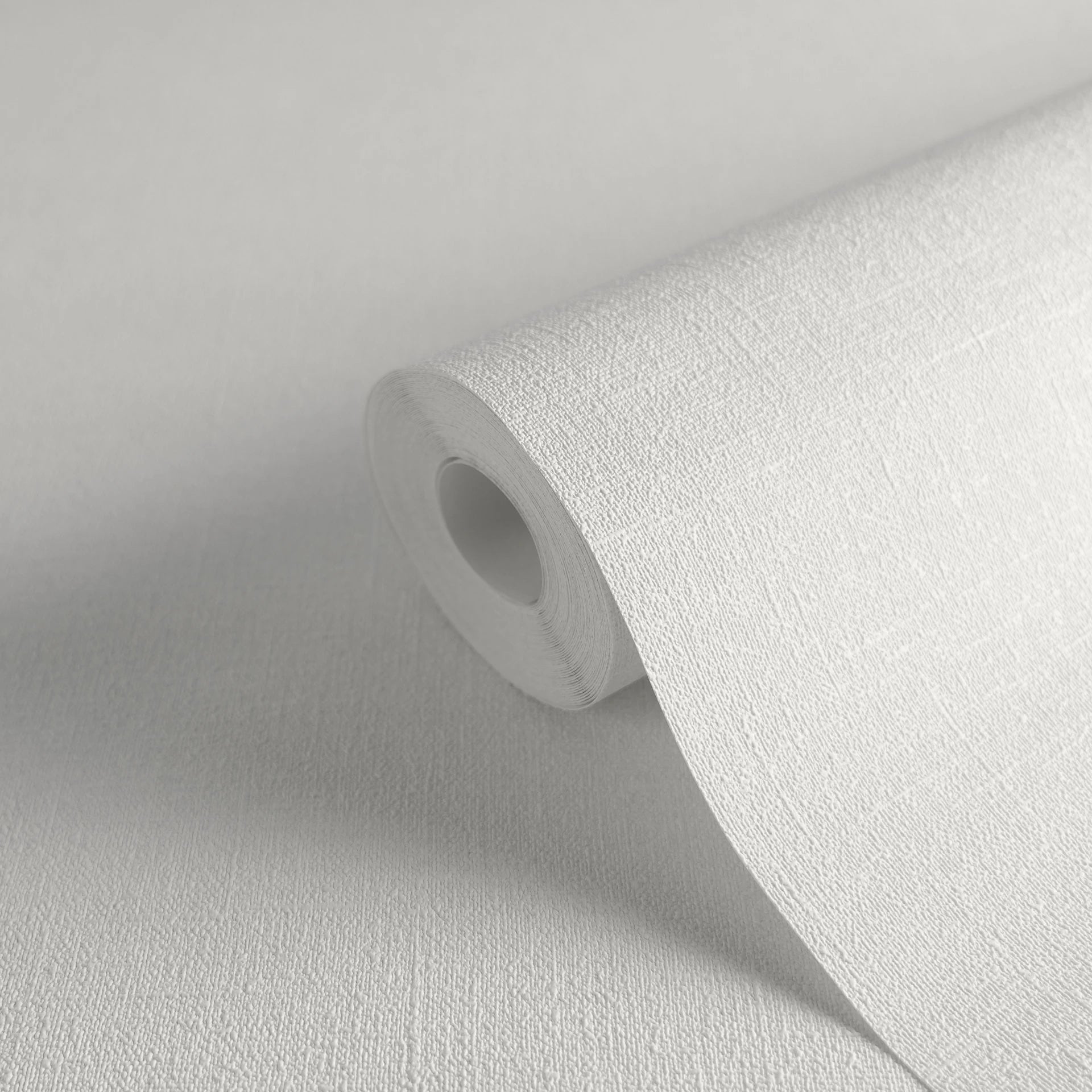 Made Germany Solid Cream Non Woven Vinyl Wallpaper Rolls Abrasion-Resistant Modern European Design for Living Room Kitchen Hotel