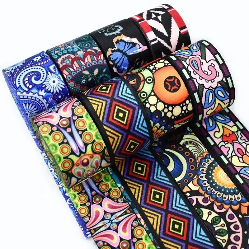 Deepee RD033 50mm DIY Ethnic Style Jacquard Webbing Decorative Ribbon Handmade Sewing Accessories for Bags and Garments