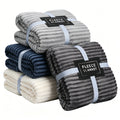Custom Easy Care Soft Cozy 100% Polyester Solid Flannel Fleece Fabric Throw Blanket