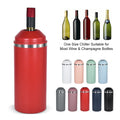 Custom logo Stainless Steel Can Holder 25oz Powder Coated Cooler Wine Chiller Can Cooler Suitable Most Wine champagne Bottle