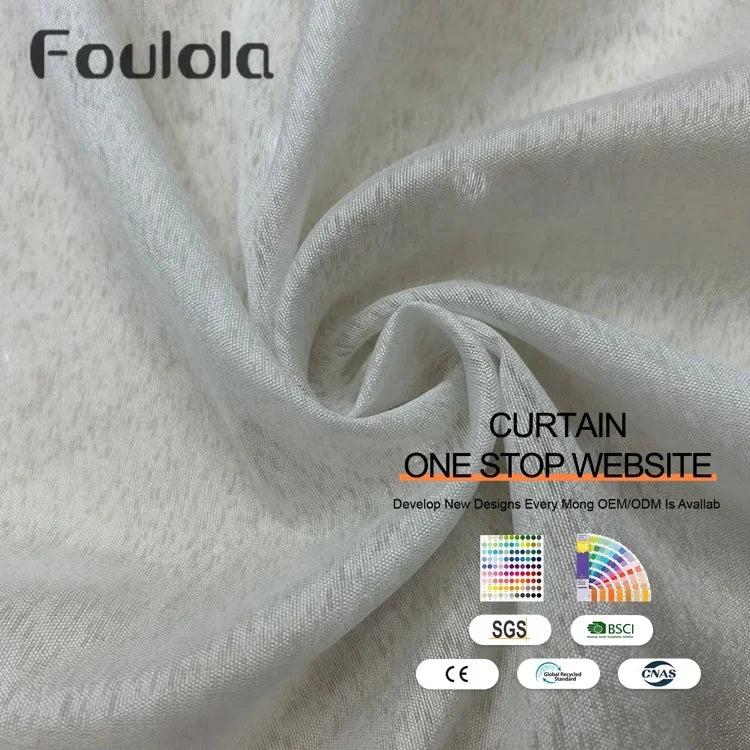 Factory Supply Low Price Linen Style Light Fabric Sheer Curtain Net