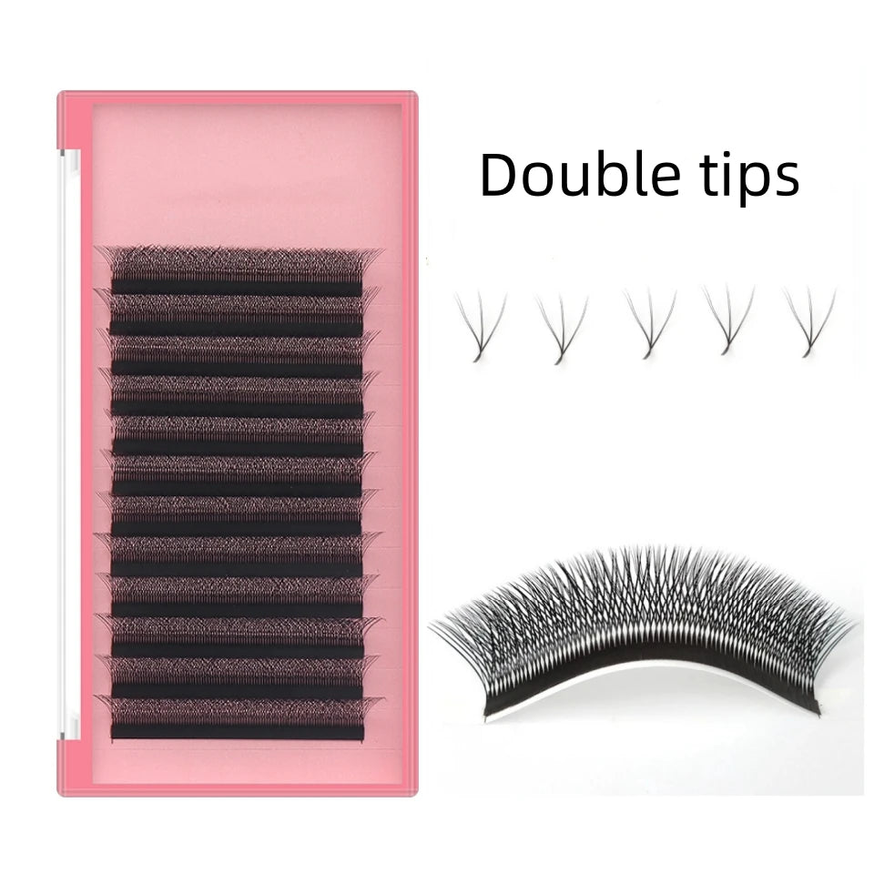 3D Clover Lash Extensions Custom Private Label W V YY Shape Volume Eyelash Extension