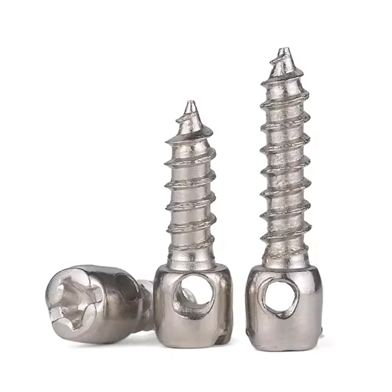 M4 8mm 10mm 12mm 14mm 16mm 20mm Nickel Plated Cylindrical Hole Lead Sealing Self Tapping Screw for Electric Meter Box DIN404