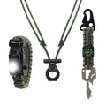 Fashionable Portable Survival Kit Firestarter Outdoor Tour Flint Firestarter Supplies with for Paracord Keychain