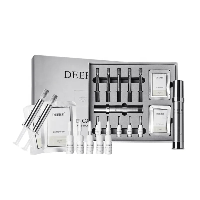 French Cosmetics Skincare Set DEERSI Moonlight Eye Care Kit for Dark Circles Eye Bags Removal