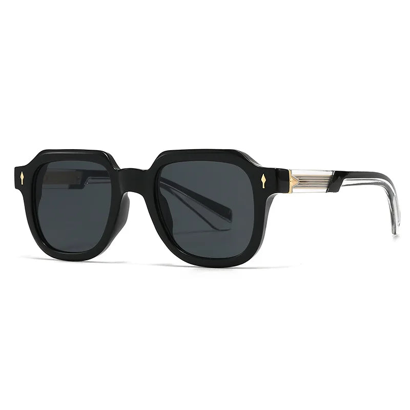 DOISYER Designer Sunglasses with Luxury Retro Vintage Frame Custom Logo UV400 Rectangular PC+CP Lenses Fashionable Stylish