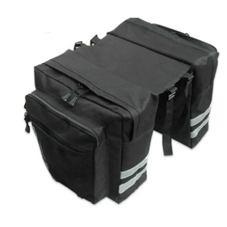 IRONDONKEY Waterproof PVC Bike Pannier Bag with Shoulder Laptop Rack Cargo Saddle Bag for Commuting Bicycle Rack