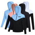 Gym Yoga Shirts Women Zipper Long Sleeve Sport Top Fitness Crop Tops Outdoor Running Cycling Tops Elastic Training Sportswear