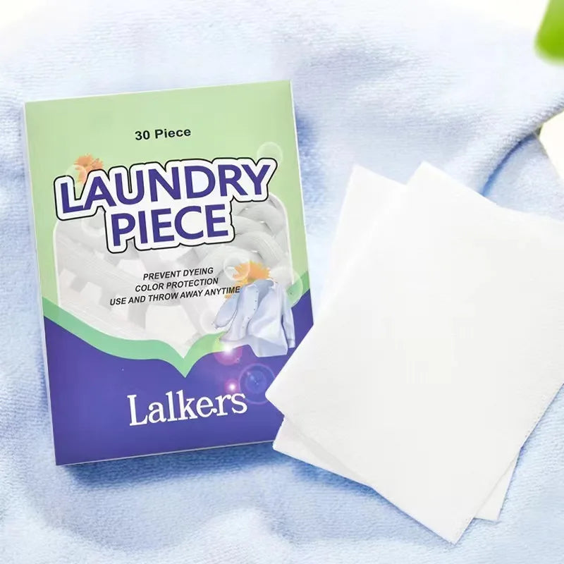 Eco-friendly Laundry Detergent Sheets OEM Biodegradable Natural Laundry Sheets Boxed 30 Pieces (11cm*14cm)