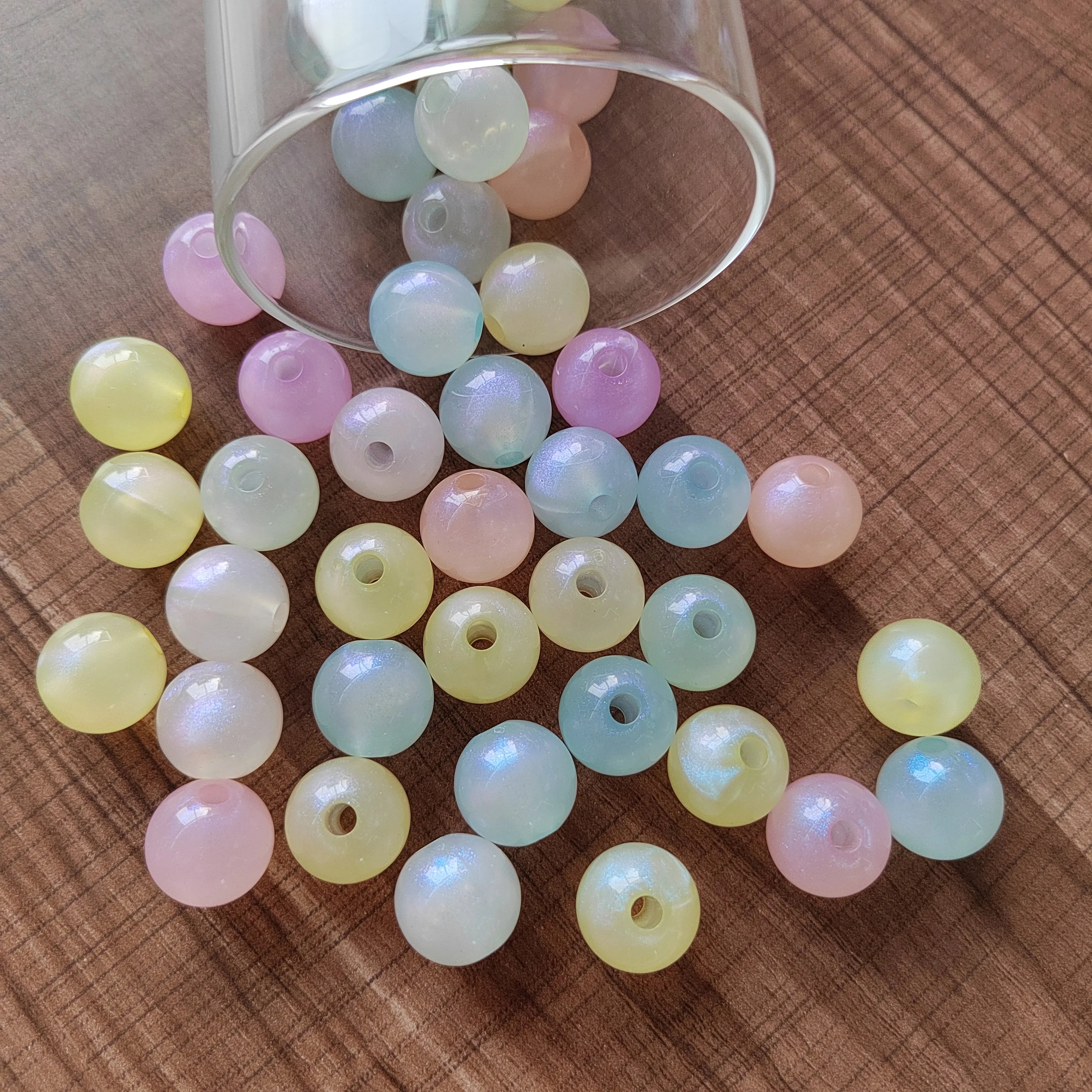 Glow in Dark Acrylic Heart Focal Frame Beads Wholesale DIY Beaded Pen Keychains Bracelet Phone Strap Jewelry Charms