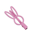 Korean Lovely Rabbit Shape Colorful Girls Hair Pins Hollow Alloy Hair Accessories Geometric Bunny Decoration Hair Clip Hairpins