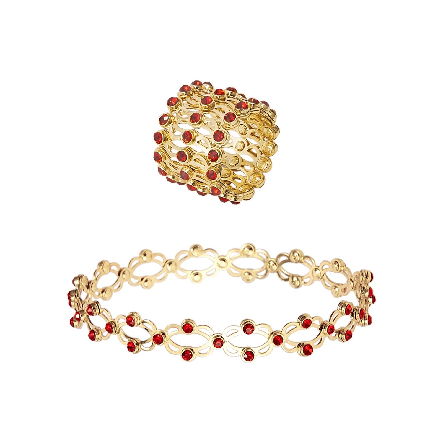Wholesale Hot Sell Twisted Stretch Ring Jewelry Magic Bracelet Ring Adjustable Crystal Rings