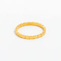 High End 18K Plain Gold Dainty Dot Rings Stainless Steel Trendy Simple Gold Plated Jewelry