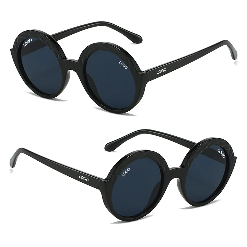 DL High Quality Brand Retro Big Circle Frame Women Trending Sunglasses Stylish Unisex UV400 PC 2025