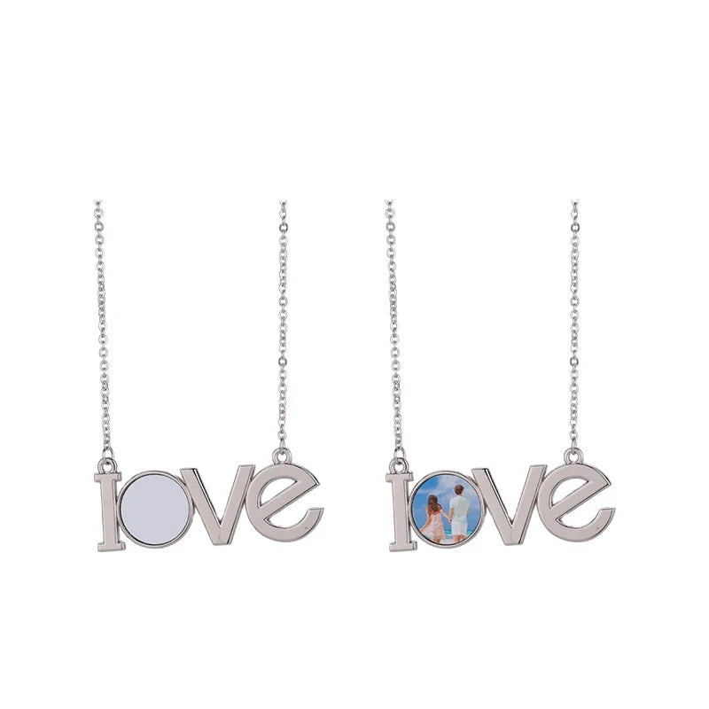 Sublimation Blanks LOVE Necklace for Valentine's Day