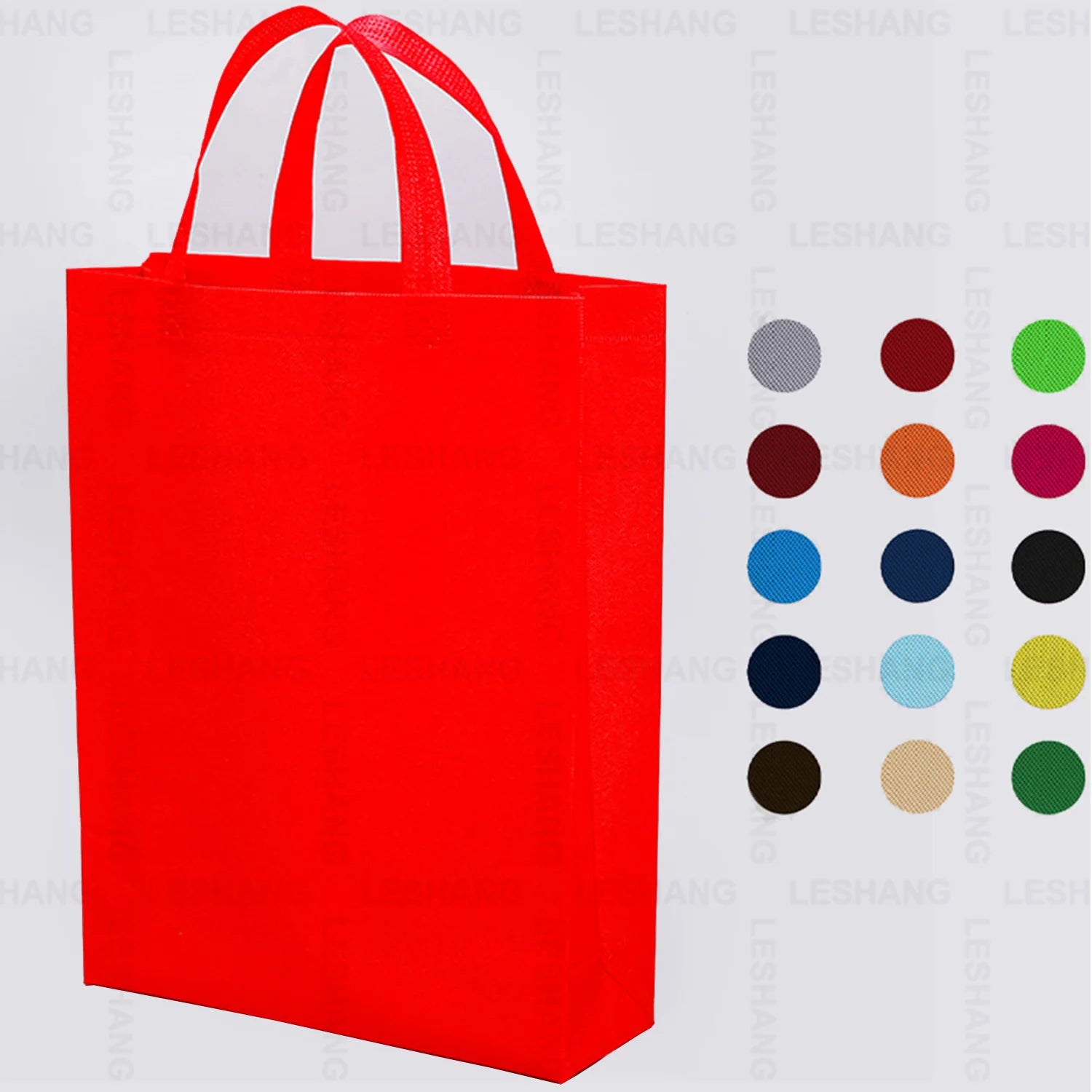 Unisex Reusable Large Capacity Shopping Bags Custom Printing logo Clothing Laminated Biodeg Radable Non-woven Vest Handle Bags