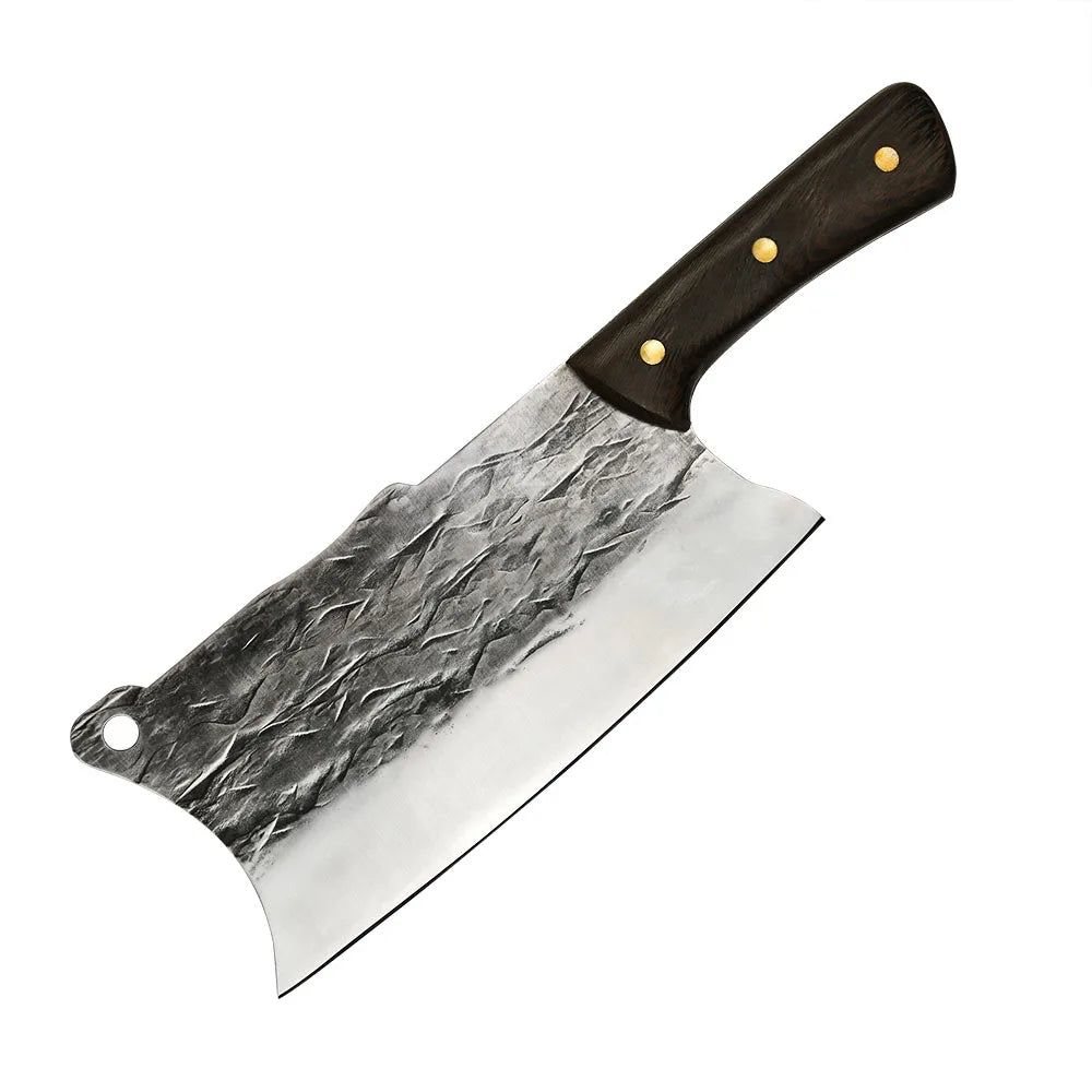 6.5 Inch Custom Handmade Forged Wooden Handle Cutting Chopping sharp Durable Butcher Knife