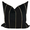 High-Grade Microfiber Square Pillow Classic Black White Stripe Vintage Geometric Digital Print Portable Decorative Throw Pillow