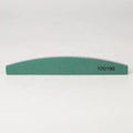 Green Personalized Large Hal-moon 100/100 Finger Manicure Acrylic Custom Logo Printed Nail File 100/180 Grit Professional