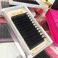 Wholesale Lash Vendors for Eyelash Extensions Matte Black Cashmere Lash Extension Trays Custom Logo Velvet Mink Lashes Extension
