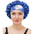 Luxury Floral Wide Band Hair Hair Wraps and Bonnets Solid Color Women Designer Bonnets Washing Make up Cap