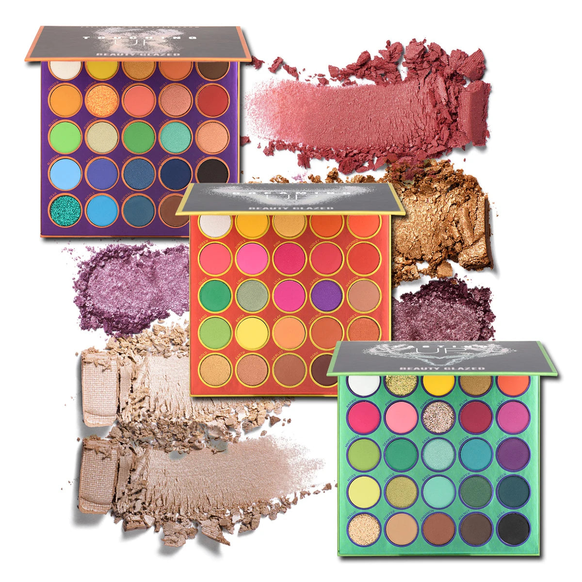 2021 Beauty Glazed 25 Colors Matte Long Lasting Waterproof Makeup Eyeshadow Palette Cosmetique