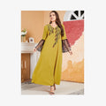 10% L-3XL Spring/Summer Long Pullover High Waist Print Vintage Lace Dress Embroidery Dress