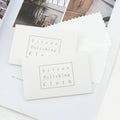 Durable Silver Jewelry Polishing Cloth Wholesale Paper Envelope Packed Color Mixed Delicate Suede Fabric Anti-oxidation Cleaner