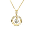 Fine Fashion AU585 14K Gold Lab Diamonds Pendant Necklaces Moissanite Jewelry 14k Yellow Gold Necklace Chinese Gold