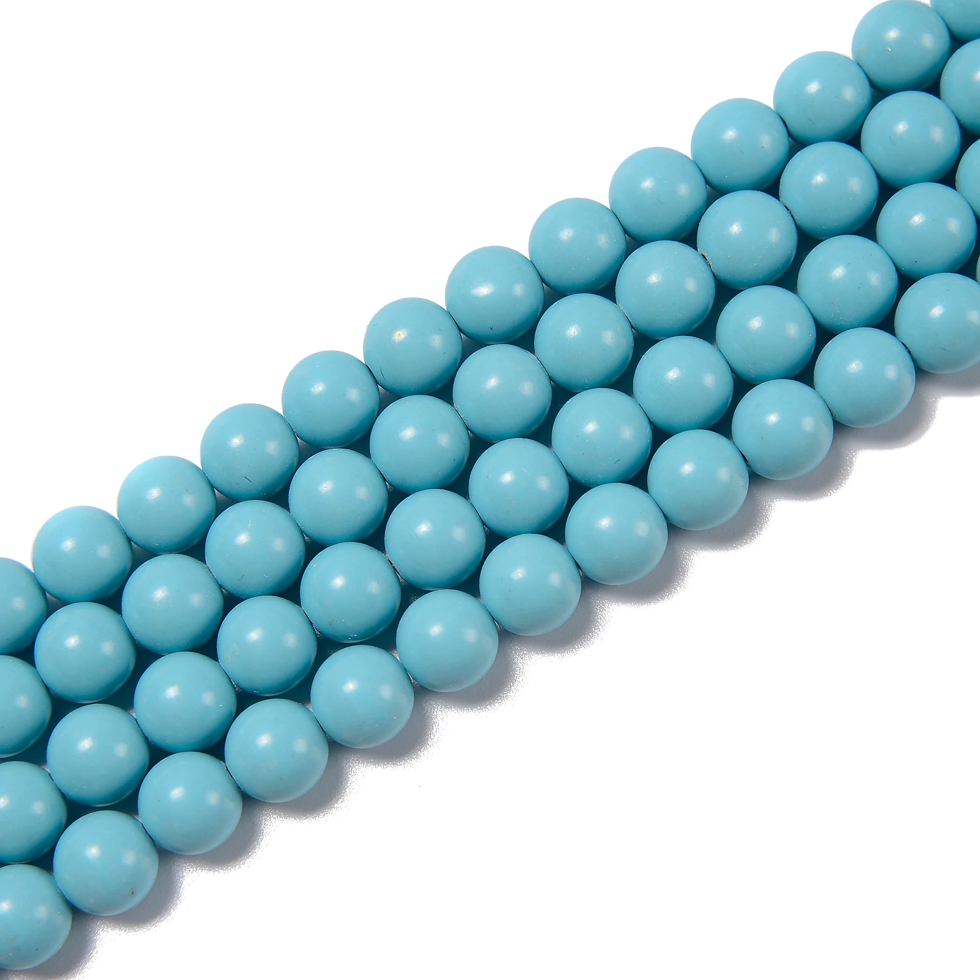 Loose Bulk Blue Green Howlite Turquoise Aqua Terra Jasper Bead Strand Smooth Round Stone Beads for Jewlery Making 4 6 8 10 12 mm