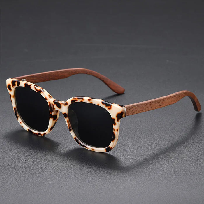 Wholesale Design Oem Fashionable Retro Shades Glasses Custom Men Driving Polarized Wood Eyewear Bamboo Wooden Sunglasses