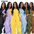 PASUXI Wholesale Women's Track Suit Gym Sets 2 Piece Polyester Training Suits Long Sleeve Casual Sportswear