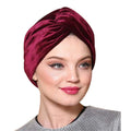 Hot Sale Plain Stretchy Chemo Skull Cap Women  Head Wrap Girls Velvet Twist Turban