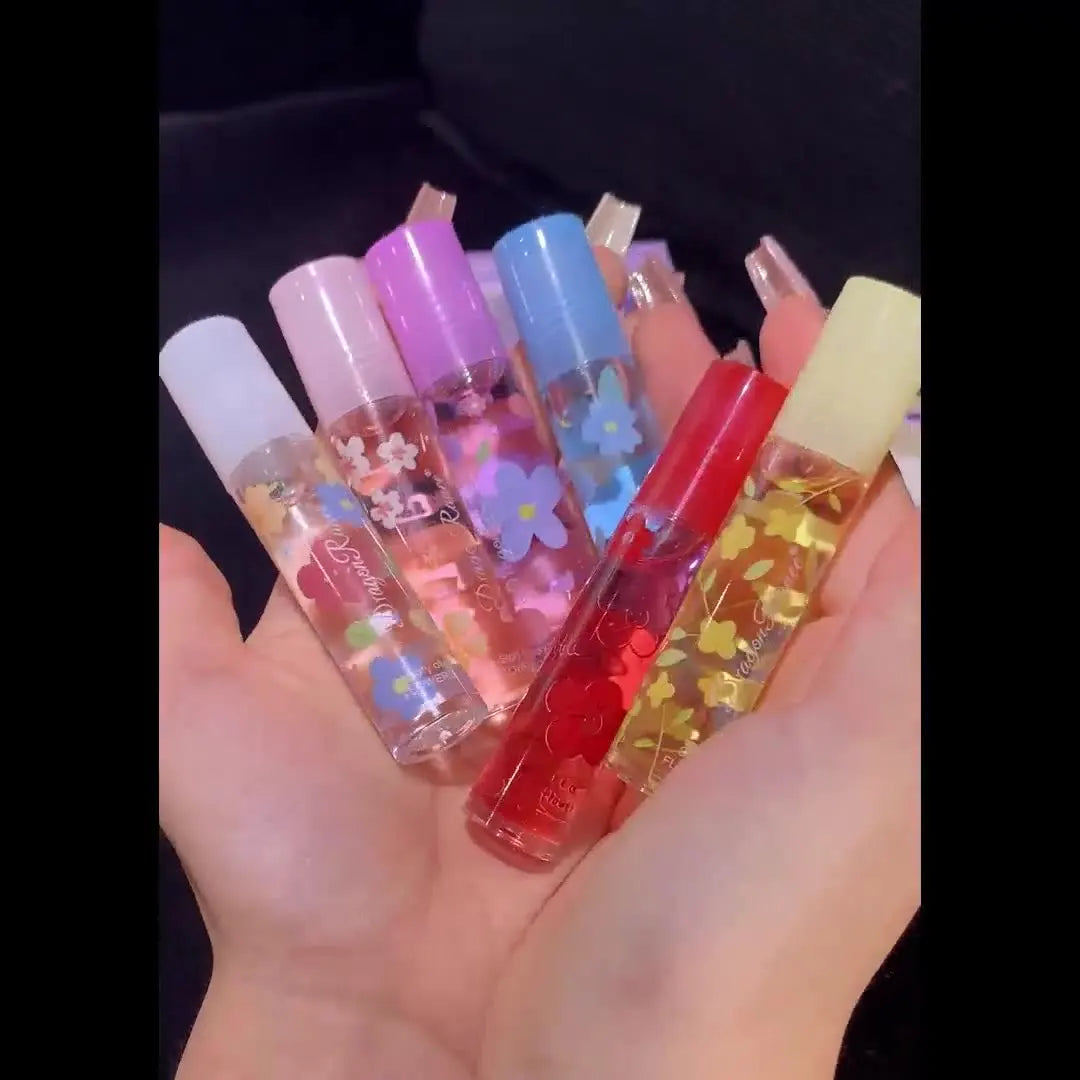 Lees Rose Flower Lip Oil Moisturizing Female Colorless Lip Liquid Honey Gloss Chemical Ingredient Lip Care Product