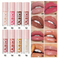 Private Label Long Lasting Hydrating Non-stick Cup 16 Colors Lip Gloss Set Wholesale Waterproof Shimmer Lip Stain