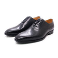 Classic British Style Office Party Formal Dress Shoes Genuine Leather Brogue Oxford Shoes Black Brown Business Shoes for Men
